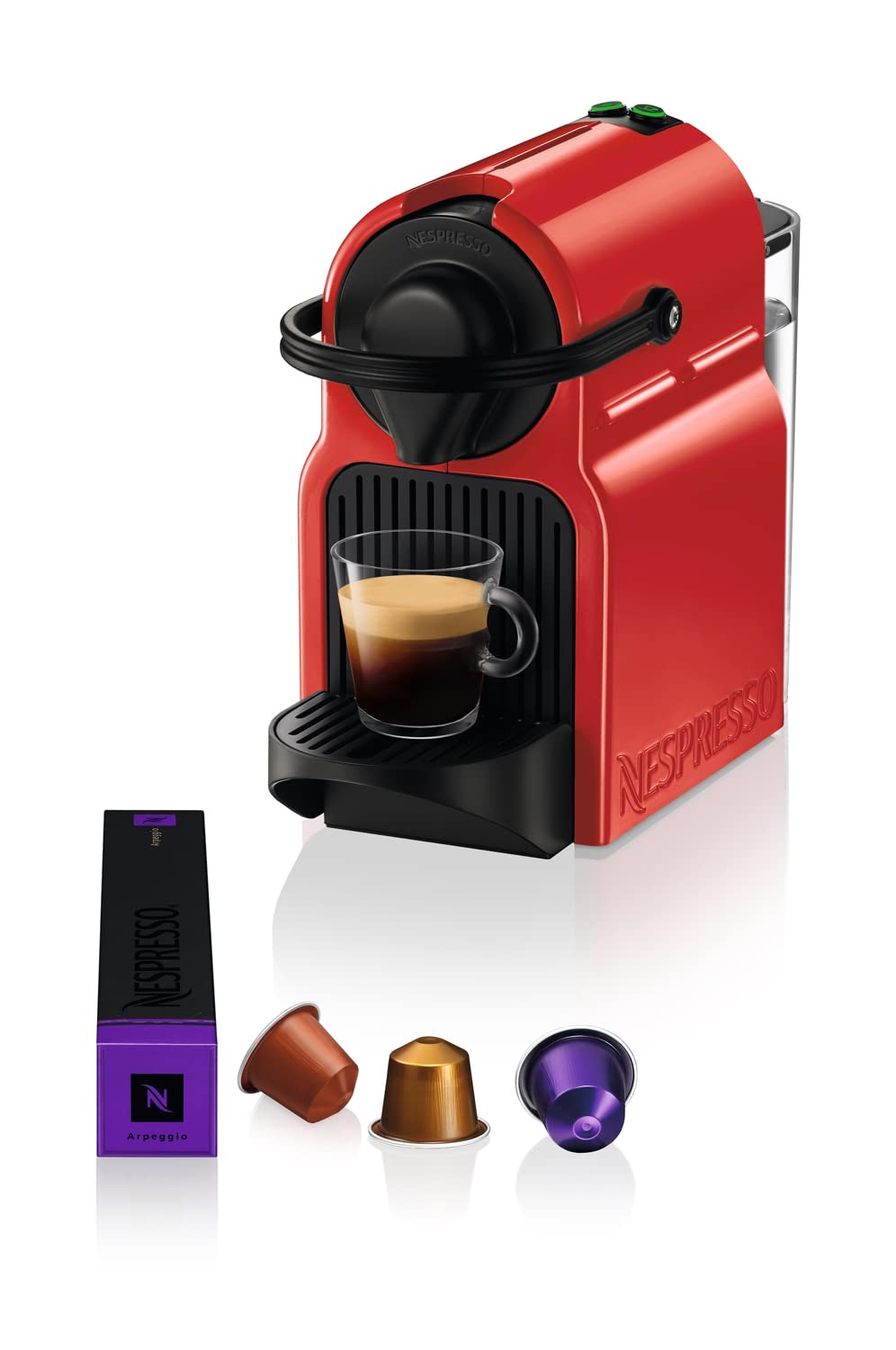 Nespresso Inissia Machine à Café à Capsules 0,7L – Rouge Rubis