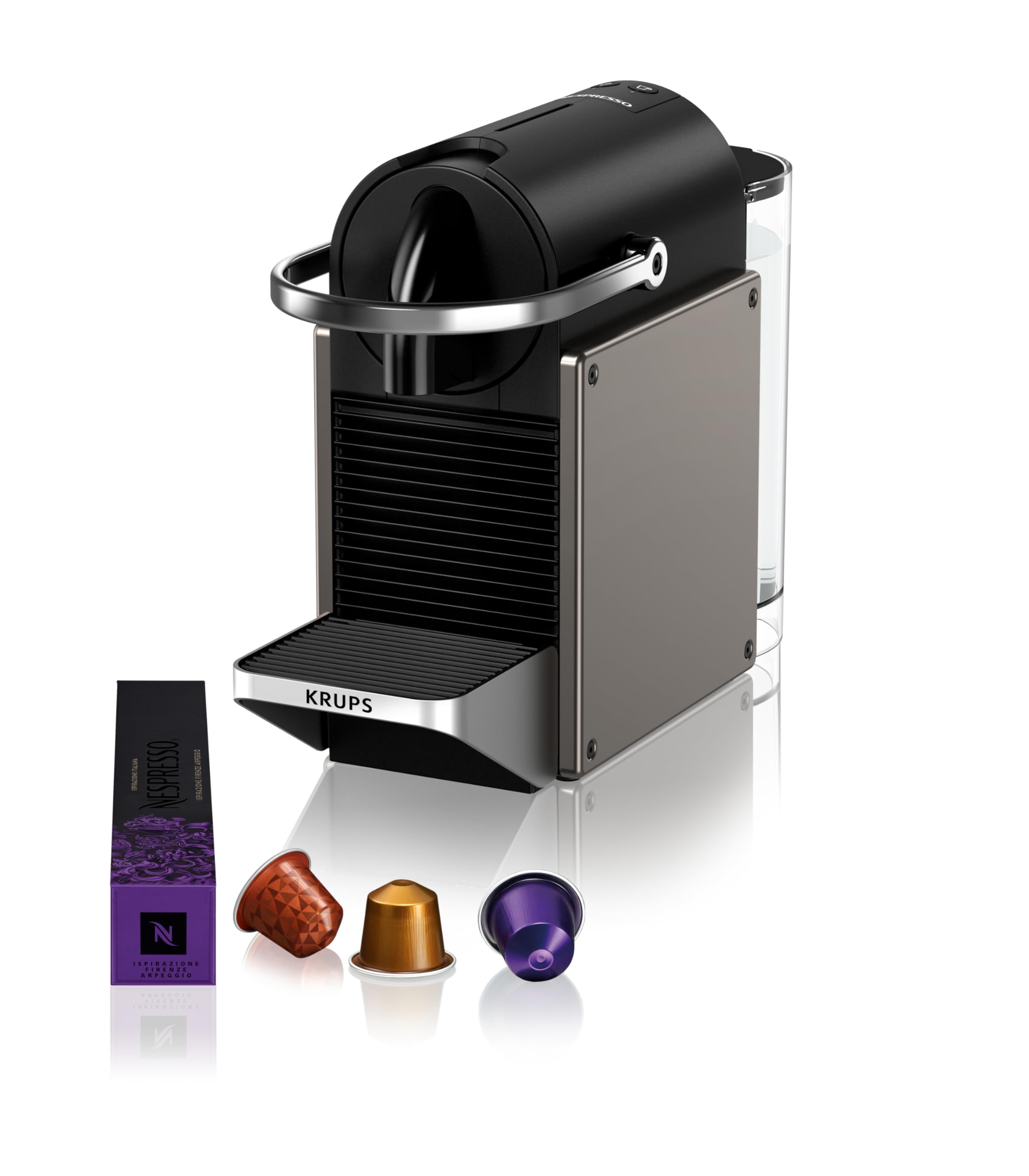 Nespresso Pixie Machine à Café à Capsules – Titane