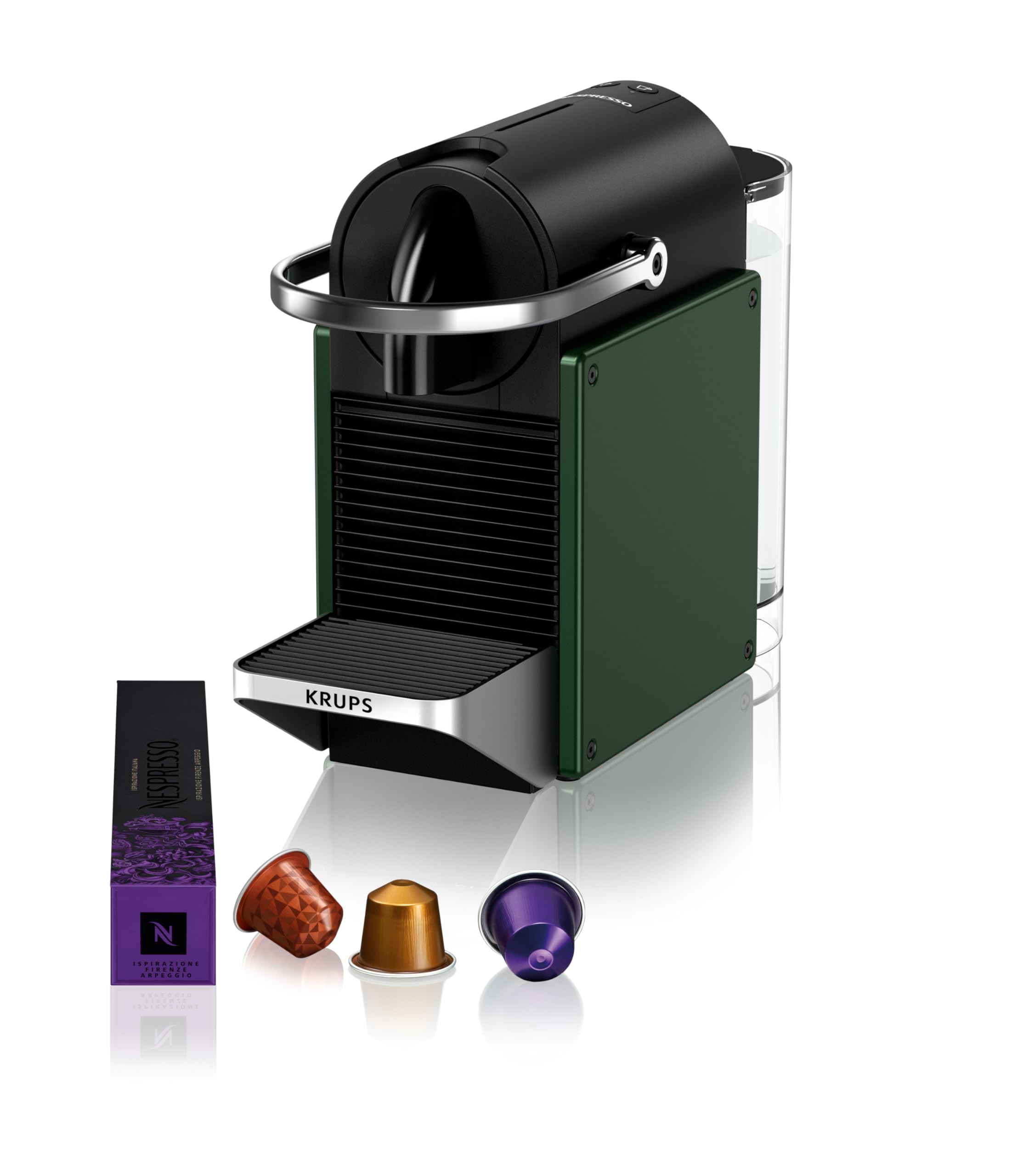 Nespresso Pixie Machine à Café à Capsules – Vert Foncé